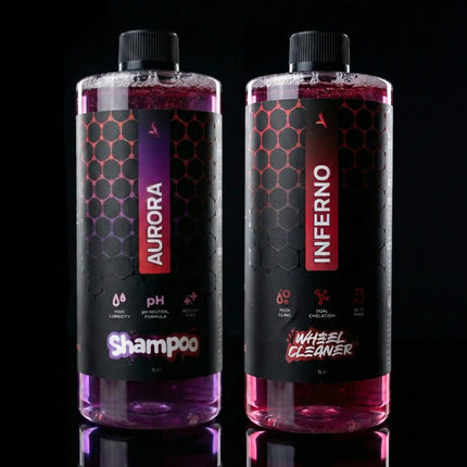 'IGNITE' Wheel Cleaner & Shampoo Bundle ASENZA