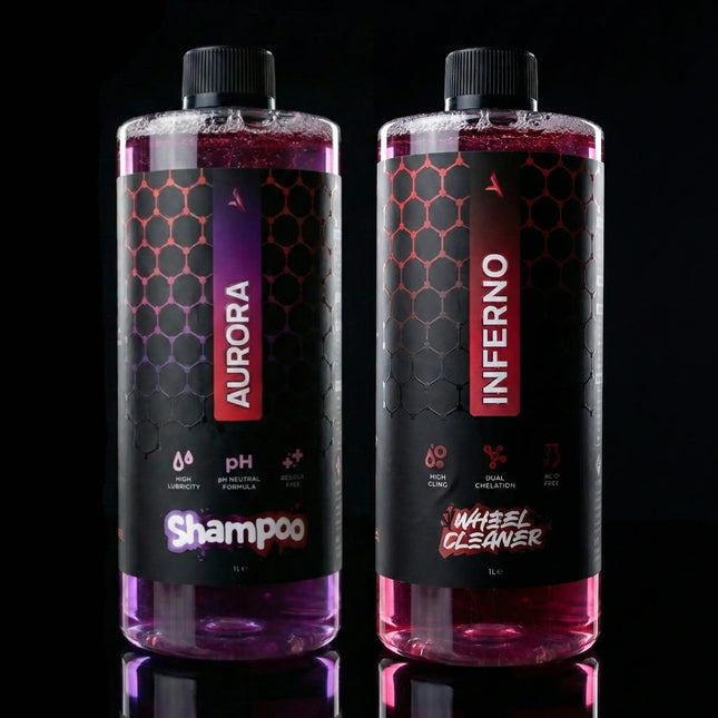 'IGNITE' Wheel Cleaner & Shampoo Bundle ASENZA