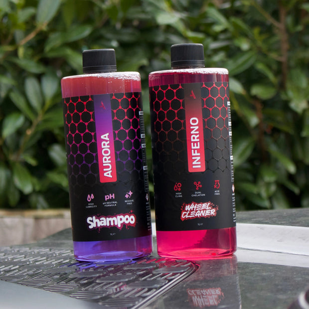 'IGNITE' Wheel Cleaner & Shampoo Bundle ASENZA