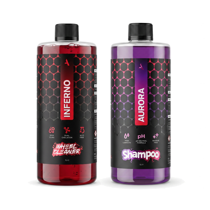 'IGNITE' Wheel Cleaner & Shampoo Bundle ASENZA