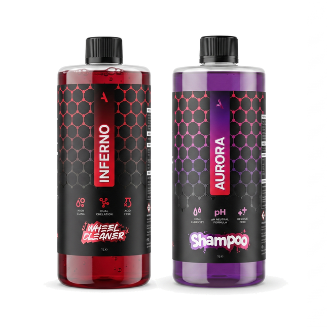 'IGNITE' Wheel Cleaner & Shampoo Bundle ASENZA